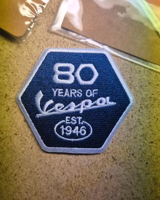 Toppa patch 80 anni della Vespa