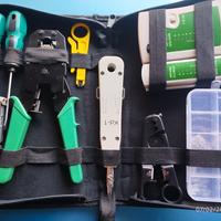 Kit Tester cavi di rete con pinza RJ 45