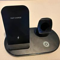 Caricabatterie wireless 3 in 1 per Apple