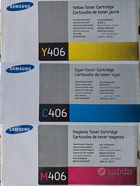 Toner ciano+giallo+magen stampante Samsung CLP-365