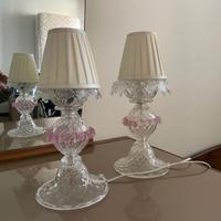 Lampade da tavolo in vetro artistico di Murano