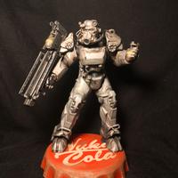 Power Armor T-60 Fallout statuetta in resina