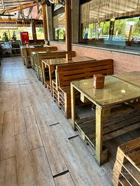 Tavoli e panche in pallet
