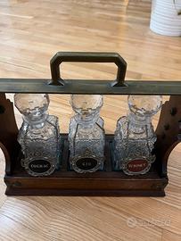 Antico Betjemann Tantalus London porta liquori