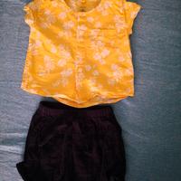 Completo 2 pezzi Petit Bateaux con stampa hawaiana