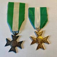 Medaglia croce d'argento e d'oro per anzianità
