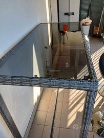 tavolo alto più sgabelli 