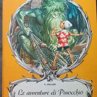 Libro fiaba Le avventure di pinocchio  anni 1955