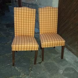 sedie in legno con fodera