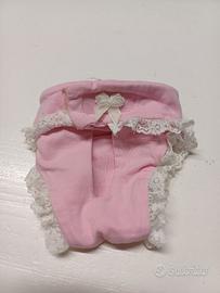 Mutandina con pizzo in cotone elasticizzato