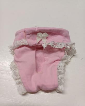 Mutandina con pizzo in cotone elasticizzato