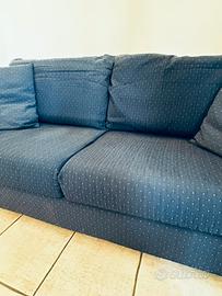 Divano 3 posti blue e pois
