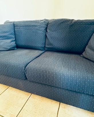 Divano 3 posti blue e pois