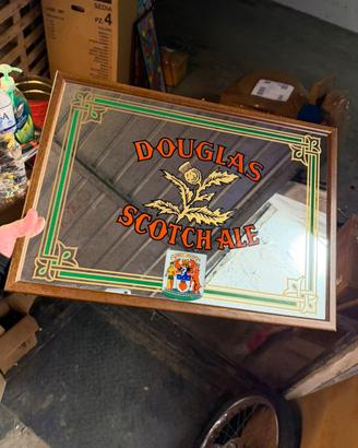 SPECCHIO QUADRO VINTAGE  PUB DOUGLAS SCOTCH ALE