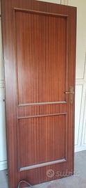2 porte 200x80 e 1 porta 200x60 in legno mogano