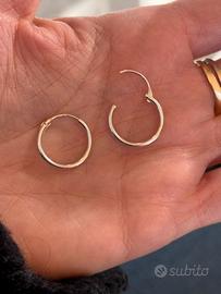 Orecchini cerchio argento 925