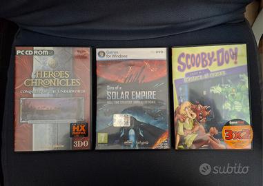 Lotto 3 giochi per pc