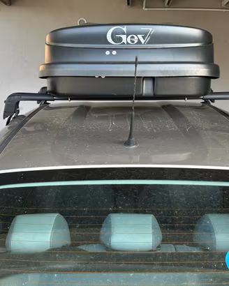 Box baule auto Gev con barre portatutto