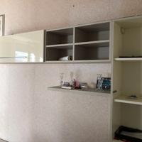 Soggiorno effetto olmo perla bianco laccato