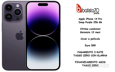 Apple iPhone 14 Pro Deep Purple 256 Gb