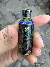Flacone Profumo Argento 925 e Smalto Cloisonné Vin