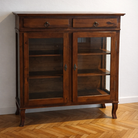 Vetrinetta in legno, ante in vetro, stile classico