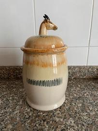 Barattolo in ceramica – Stile animalier Antilope N