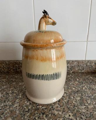 Barattolo in ceramica – Stile animalier Antilope N