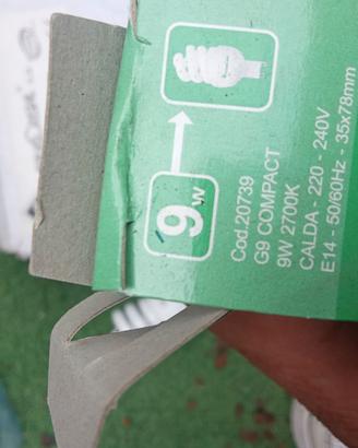 Lampadine G9 risparmio energetico luce calda