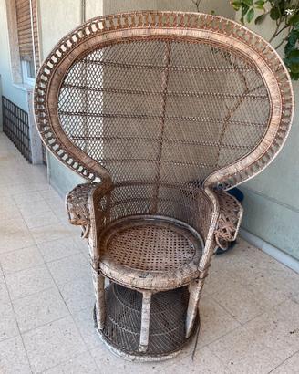 Poltrona Emmanuelle in midollino