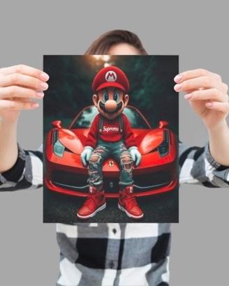 Stampa Fotografica Lucida A4 - Super Mario Urban 