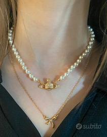 Collana Gold X Pearl Vivienne Westwood