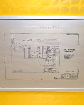 ✅ Raro Schema Elettrico Alimentatore Apple III '83