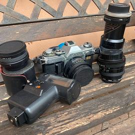 CANON AT1 + FD50 f1,8 e accessori di alta qualità