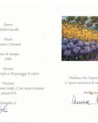 Quadro Michele Cascella con certificato 32837