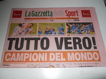 Gazzetta dello Sport del 2006 - Campioni del Mondo