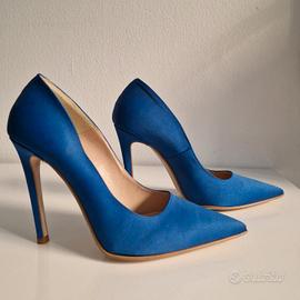Scarpe decollete blu elettrico n 38 - Nuove