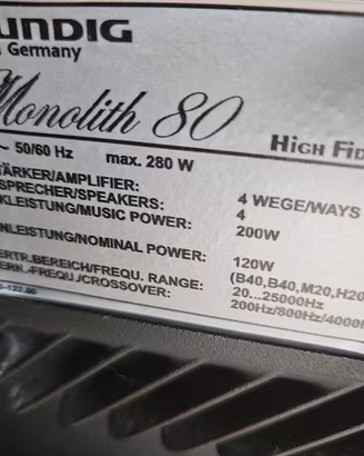 Grundig Monolith 80 & Monolith 50