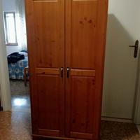 Armadio IKEA LEKSVIK 2 Ante Legno pino massello
