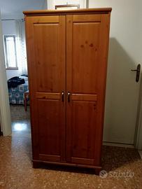 Armadio IKEA LEKSVIK 2 Ante Legno pino massello