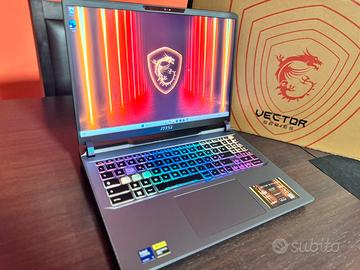 MSI VECTOR  16 NUOVO RTX 5070TI 12 VRAM 32GB RAM