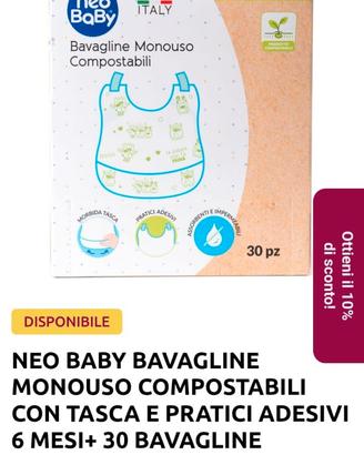 Bavagline Neo Baby Monouso 90 pezzi