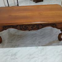 tavolino in legno stile barocco