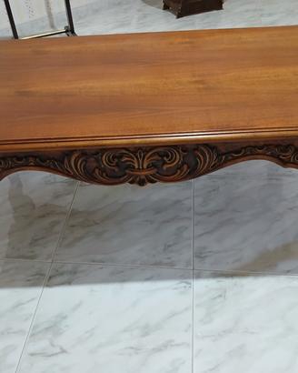 tavolino in legno stile barocco