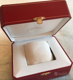 SCATOLA ROSSA OROLOGI CARTIER ORIGINALE