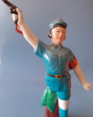 Statua porcellana rivoluzione cinese