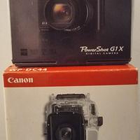 Canon G1X con scafandro WP-DC44 