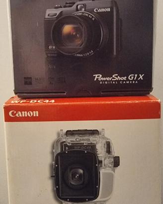 Canon G1X con scafandro WP-DC44 