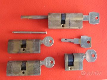 4 CILINDRO EUROPEO SERRATURA USATI