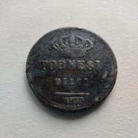10 Tornesi 1833 Regno due Sicilie 